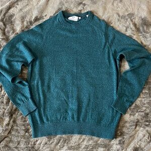 Southern Tide Men's Ocean Blue, Teal Crewneck Sweater Pullover. Preppy Medium
